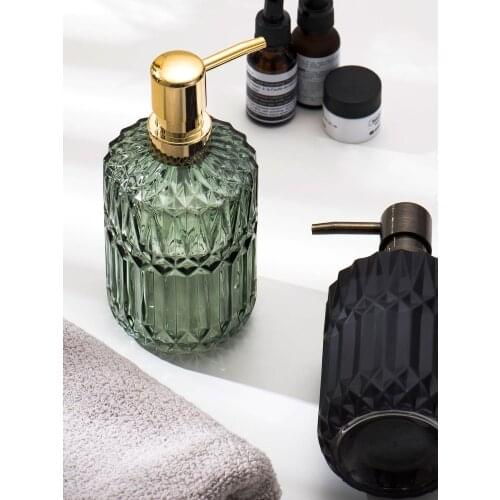 Bathroom Accessories Glass Soap Bottle Lotion Bottle Push Type Hand Sanitizer Bottle Foam Bottle Shampoo Bottle
