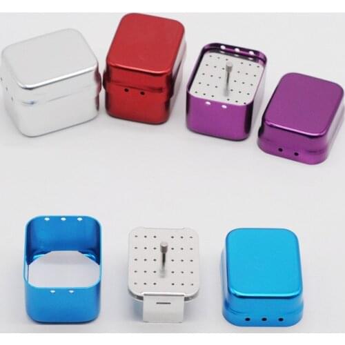 Dental 30 Hole Aluminium Disinfection Endo Files Holder Box Autoclave Sterilizer For Dentist Clinic Tools