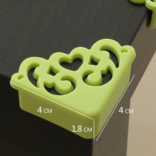 4Pcs/lot Safe Corner Protector Hollow Out Flower Pattern Soft Baby Baby Kids Table Desk Corner Guard Children Safety Edge Guards