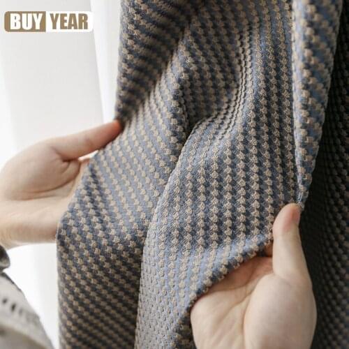 Wheat Grain Light Luxury Classic Modern Simple Curtains High-end Jacquard High-precision Curtains for Living Room and Bedroom
