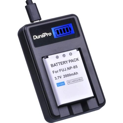 1PC 2000mAh NP-85 NP 85 Rechargeable Camera Battery + LCD USB Charger for Fujifilm NP-85 BC-85 BC-85A FinePix S1 FinePix SL2