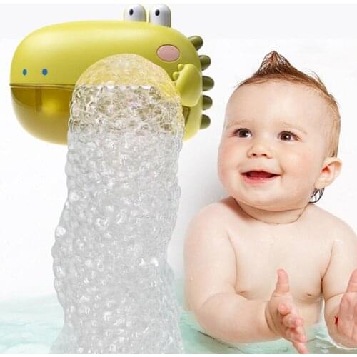 1pcs Children Automatic Bubble Machine Toy Blowing Color For Children 18 Toys Multi Cartoon Kids Bubble Cute Months Over Fu K6C9