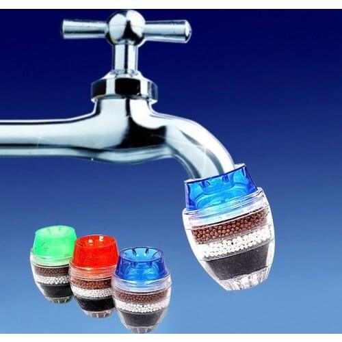 1 Pcs Tap Faucet Filter 5 Layers Drinking Water Purifier Water Filter Cartridge Home Kitchen Use B99