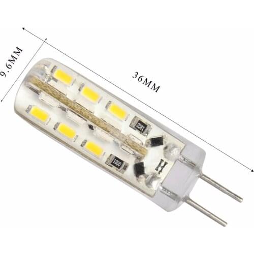 BEEFORO 10pcs G4 1.5W 3W 5W 24 48 64 smd 3014 450 LM Warm White/Cool White Corn Bulbs 12v New