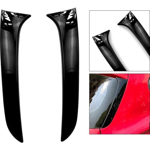 2Pcs Rear Window Spoiler Side Strip Cover Trim For BMW 1 Series Durable