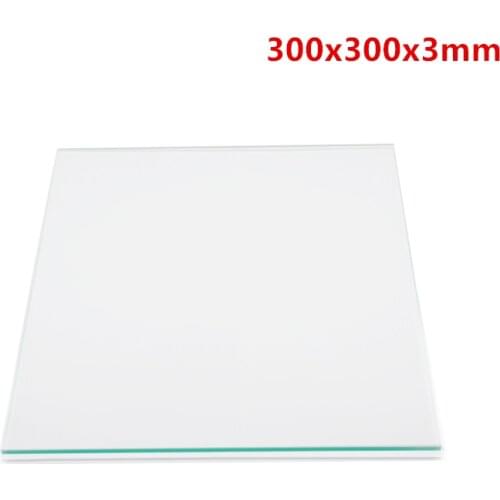 300x300x3mm Borosilicate Glass Bed for Reprap Prusa Mendel and AO series Lulzbot creality CR-10 / TEVO Tornado 3D printer