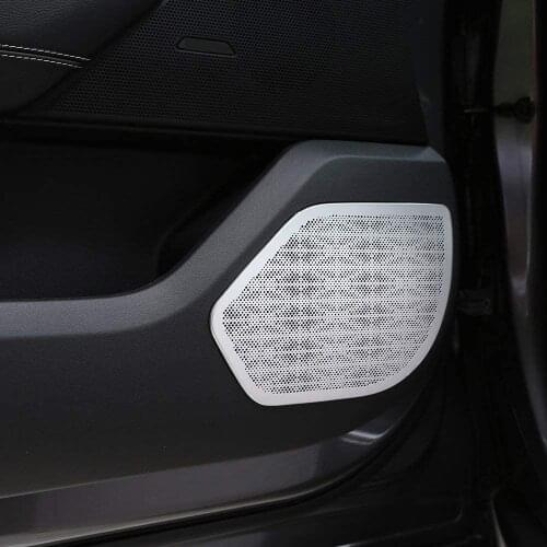 Aluminum Alloy Car Door Speaker Cover Trim For Land Rover Range Rover Velar 2017 2018