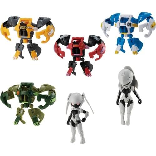 Bandai Capsule Toy Series 01 Robot Machine Girl Robot Capsule Toy Box Egg Model Toy