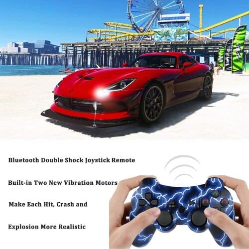 For PS3 Controller Wireless Double Shock Bluetooth Gamepad Gaming Controller For Playstation 3 with Charger Cable Joystick
