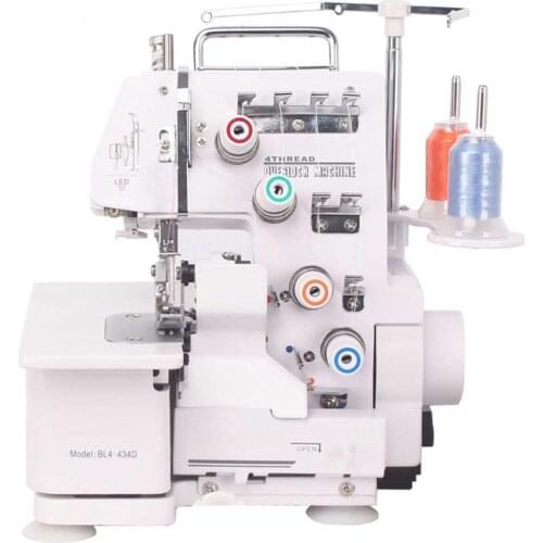 INNE Overlock Machine Household Electric Small Three/ Four Thread Desktop Mini Simple With Foot Pedal Lamp Hemming Sewing Tool