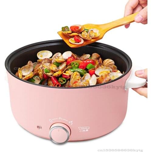 Electric Cooking Pot Household 3L High-capacity Electric Cooking Pot Dormitory Student Small Hot Pot Dry Burning Prevention