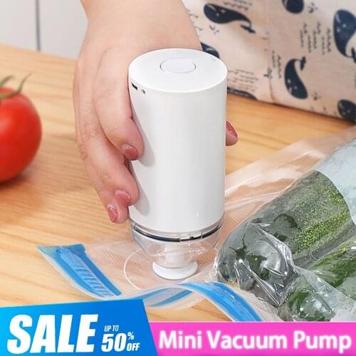 Electric Food Vacuum Pump Best Sealer Machine Mini Automatic Packing Food Sealing For Kitchen Include 5Pcs Bags Fresh Storage