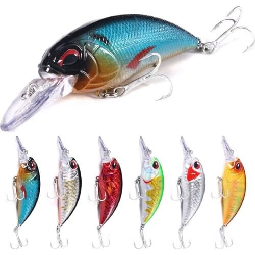 HENGJIA 1pc 8CM 15.5G Fishing Lure Crankbaits Artificial VIB Vibration Hard Bait All Depth Fishing Tackle fish