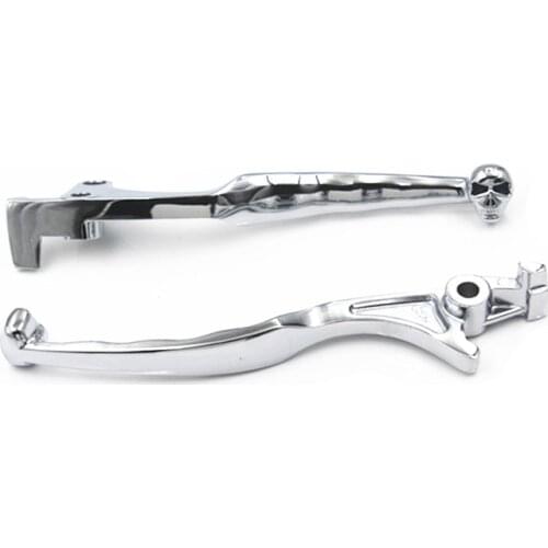 Motorcycle Skull Chrome Brake Clutch Lever For Kawasaki Vulcan 1500 87-08 Vulcan 1600 2003-2009