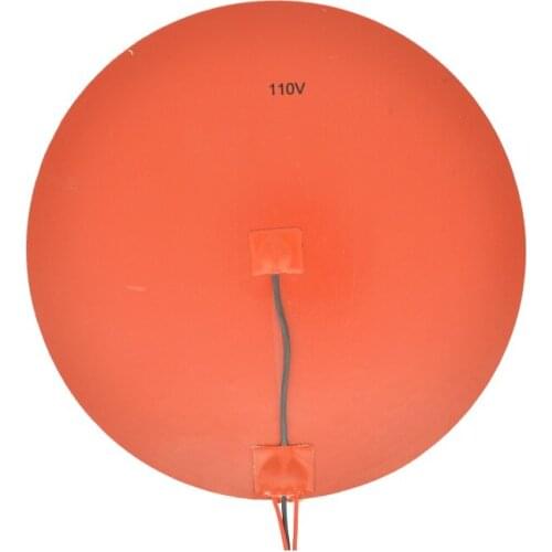 110V 300mm Round Silicone Rubber Heater Pad