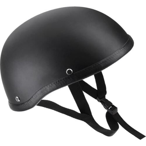 Motorcycle Half Open Face Helmet Motorcross Capacete Moto Helm Matt Black Protection Shell Helmet for Scooter Bike