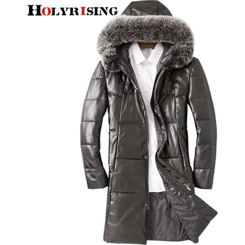 Winter jacket man 90% white duck down jacket long fox fur collar fitness puffer jacket for men zipper warm outerwear 5xl 19431