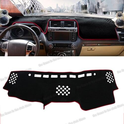 Lsrtw2017 Car Dashboard Mats Pad Instrument Platform Carpets for toyota land cruiser prado 150 non-slip 2020 2018 2012 2013 2015
