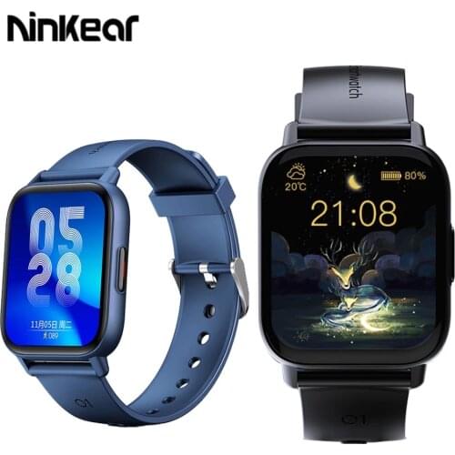 Ninkear YM12 Smart Watch 1.69 Inch IP67 Waterproof 2.5D Screen 240 PPI Health Monitoring Mens and Womens Smart Sports Watch