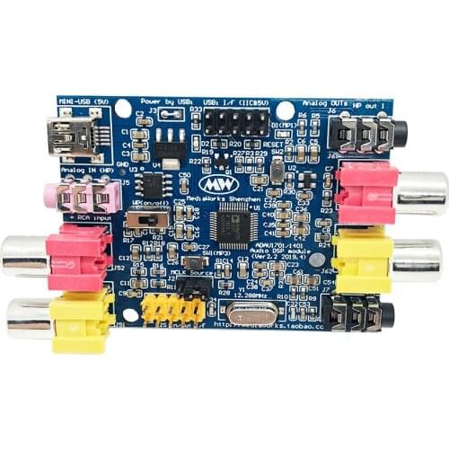 Nvarcher ADAU1701/ADAU1401 DSP Tuning Module 2 Input 4 Output Analog Tone Board