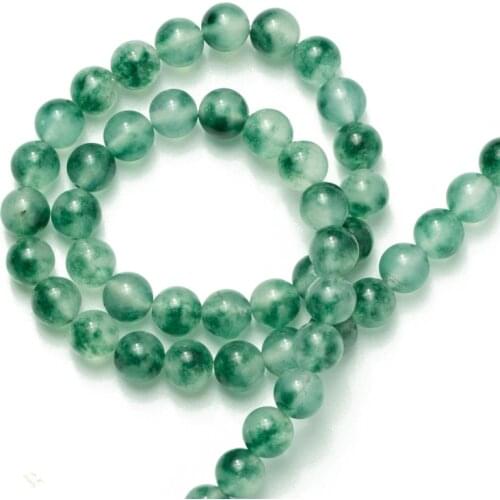 Wholesale Natural Moss Agates Beads 4 6 8mm 10mm 12mm 14mm Round Loose Stone Beads Needlework for Jewelry Making DIY Bracelet