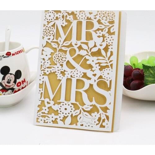 10pcs/25pcs MR&MRS Wedding Invitation Card For Bridal Shower Engagement Birthday Invite Party Supplies