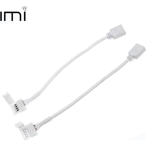 RGB LED Strip Connector 4pin 10mm Free Welding Connector 5pcs/lot for SMD 3528 5050 RGB LED Strip