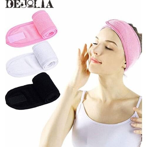 Adjustable Facial Hairband Headscarf Makeup Bath Towel Sports Wash Face Hair Holder Soft Toweling Headbands