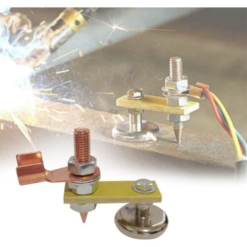Adjustable welding Fixture Holder Strong Magnetic Welding Machine ground clamp Connector for Auto Car Dent Repair Spotter Tools