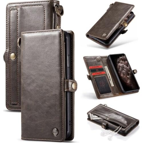 Caseme For iPhone 12 Pro Max / 12 Pro 12 Mini Luxury Retro Multifunction Leather Flip Wallet Phone Cover Case For Galaxy Note 20