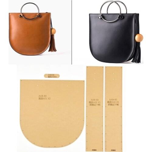 1set DIY Leather Handmade Craft women wallet Purse Sewing Pattern Hard Kraft paper Stencil Template 220x120x25mm