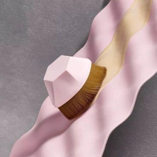 1pc Foundation Makeup brush Synthetic hair Liquid Foundation BB cream Make up brushes Acrylic Handle Super soft #55