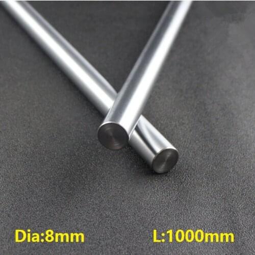 30pcs/lot 8mm linear shaft 1000mm hardened chromed plated linear shaft 8mmx1000mm rod bar CNC router steel rod