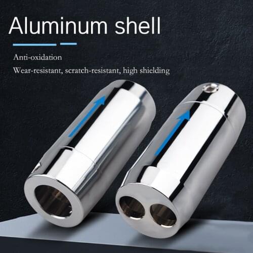 4Pcs Aluminum Alloy 1 to 2 Splitter Speaker Cable Accessories Audio Split Ring 11mm 7mm