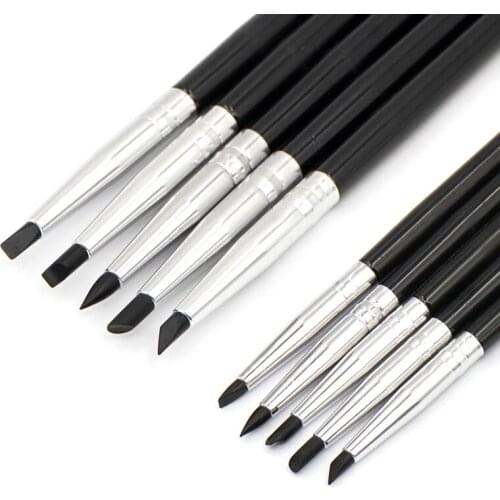 5pcs/10pcs Dental Resin Brush Pens Dental Shaping Silicone Adhesive Composite Cement Porcelain Teeth Dentist Equipment Lab Tools