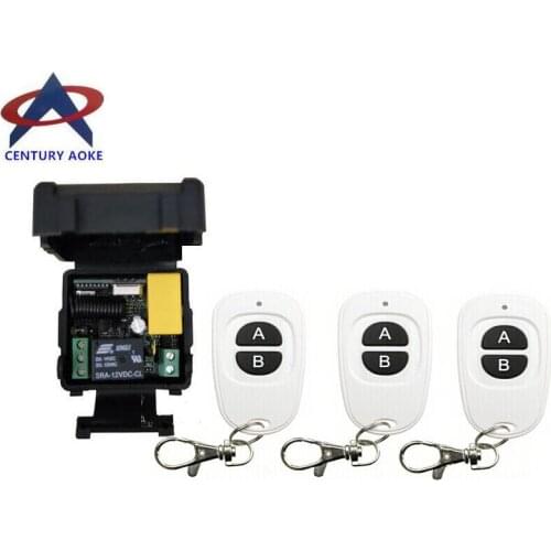 AC 220 V 1 CH RF mini Wireless Remote Control 35*32*20 mm 1 pcs Receiver & 3 pcs Transmitter 100m