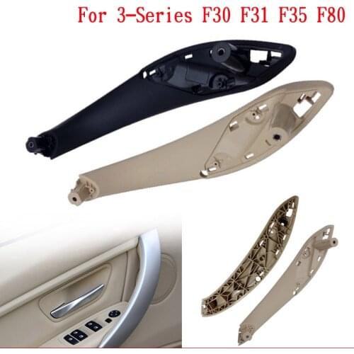 Car Interior Door Handles for BMW 3 Series F30 F31 F35 F80 2013-2018 Black Beige Inner Doors Panel Handle Bar Pull Trim Cover