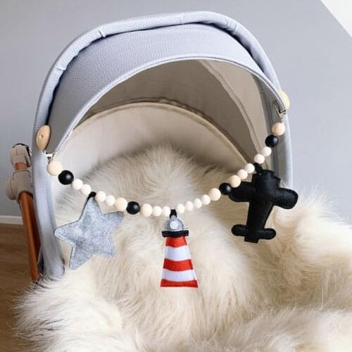 Baby Pacifier Clip Chain Pram Mobile Rattle Stroller Bed Bell Toys Nipple Holder