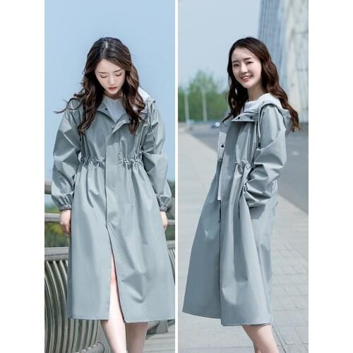 Long Raincoats Women Poncho Waterproof Windproof Outdoors Rain Coat Raingear Jackets Female Chubasqueros Impermeables Mujer