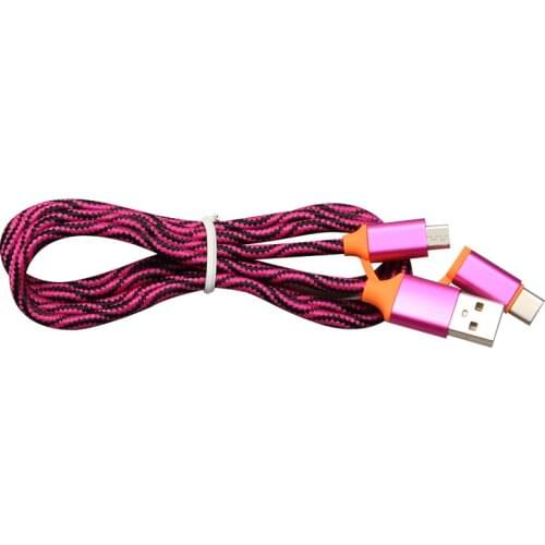 Two In One USB Cable For iPhone 7 8 Plus X XR XS Charger Micro USB Cable For Samsung S7 S6 Charging Mobile Phone Cables 300pcs