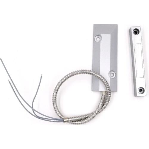 NO NC Door Sensor Metal Wired Roller Shutter Door Magnetic Contact Reed Switch for Security Alarm System
