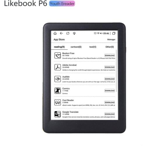 2020 NEW Boyue likebook P6 6" Ebook reader Ereader with Dual color frontlight 1G/16GB 8-core android 8.1 eink reader book