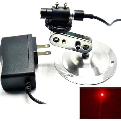 Focusable 650nm 80mw Red Laser Locator Module Focus Dot w 5V Adapter & Holder