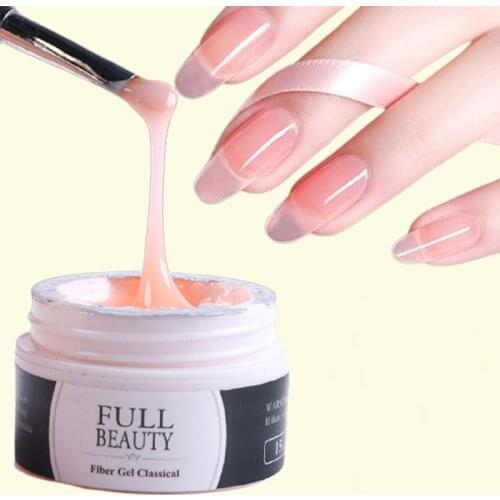15ml Quick Building Gel for Nail Extension Acrylic White Clear UV Builder Gel Manicure Nail Art Prolong Forms Tips Hot Sale