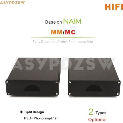HIFI Fully Discrete LP vinyl Phono amplifier Base on NAIM circuit MM/MC (Optional)