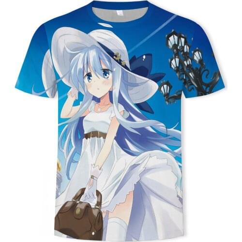 Summer Kawaii Men Shirt 3D T Shirts Anime Girl Unisex Short Sleeve Casual Beauty Men T-Shirts Loose T Shirts Plus Size XXS-6XL