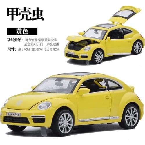 1:32 Scale Luxury Diecast Alloy Metal Car Model For TheVolks wagen Beetle Collection Licensed Vehicle Model Toys Car
