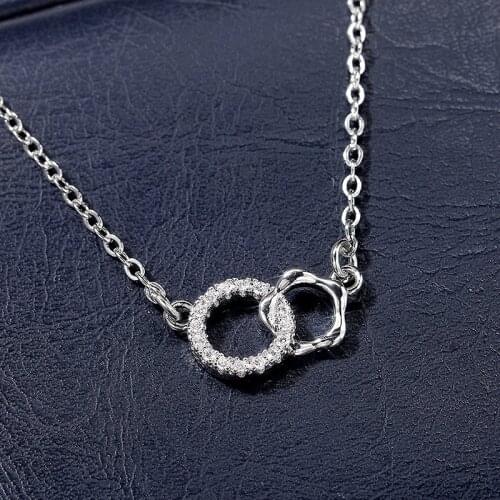 JK Fashion Bridal Wedding Necklaces High Quality Fashion Accessories Temperament Sweet Women Necklace Luxury CZ Gift Jewelry