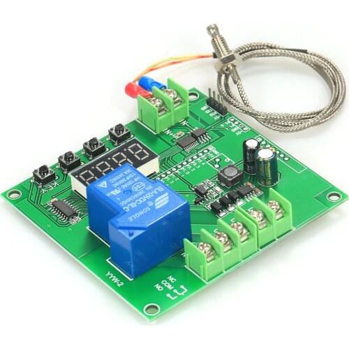 Temperature Controller Module 0~1000 degrees temperature instruments Temp Control Switch Board thermostat + K-type Sensor Probe