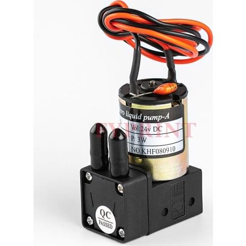 KHF Small Ink Pump 24VDC 3W 100-200ML/min Micro Diaphragm Liquid Pump for Large Format Eco Solvent Printers Good Quality